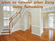 What to Consider When Doing Home Remodeling