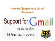How to change your gmail password