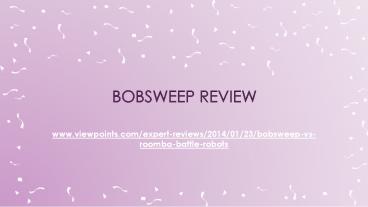 Bobsweep Review