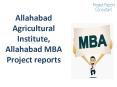 Allahabad Agricultural Institute, Allahabad MBA Project reports PowerPoint PPT Presentation