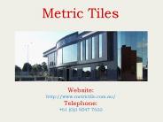 Attractive Wall Tiles in Melbourne