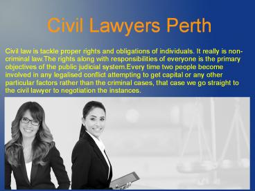 Commercial Lawyers Perth