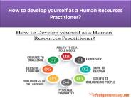 How to develop yourself as a human resources practitioner