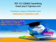 PSY 315 GENIUS Something Great/psy315genius.com