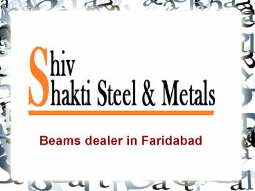 Best Beams dealer in Faridabad
