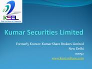 Kumar Share Brokers Limited