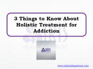 3 Things to Know About Holistic Treatment for Addiction