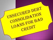 Debt Consolidation Loans
