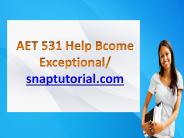 AET 531 Help Bcome Exceptional / snaptutorial.com