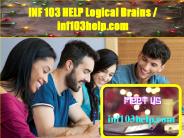 INF 103 HELP Logical Brains / inf103help.com