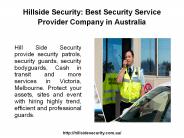 Best Security Service Provider Company