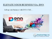 Lift up your business with DNN-CMS