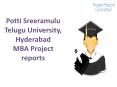 Potti Sreeramulu Telugu University, Hyderabad MBA Project reports PowerPoint PPT Presentation
