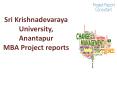 Sri Krishnadevaraya University, Anantapur MBA Project reports PowerPoint PPT Presentation