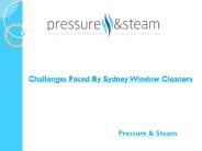 Challenges Faced By Sydney Window Cleaners