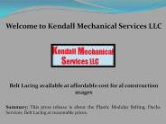 Plastic Modular Belting, Docks Services , Belt Lacing
