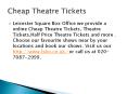 Discount Theatre Tickets