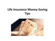 Life Insurance Money-Saving Tips