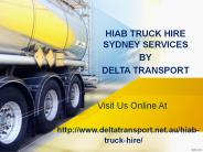 Hiab Truck Hire Sydney