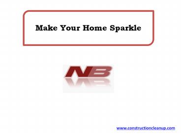 Make Your Home Sparkle