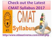 Check out the Latest CMAT Syllabus 2017