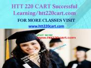 HTT 220 CART Successful Learning/htt220cart.com