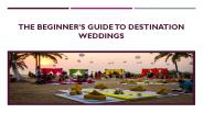 The Beginner’s Guide to Destination Weddings