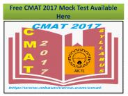 Free CMAT 2017 Mock Test Available Here
