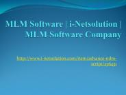 MLM Software - i-Netsolution - MLM Software Company