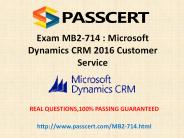 Microsoft MB2-714 exam practice test