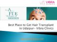 Best Place to Get Hair Transplant in Udaipur- Vibra Clinics PowerPoint PPT Presentation