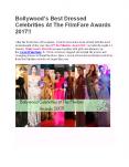 Best Dressed Bollywood Celebrities at FilmFare Awards 2017! PowerPoint PPT Presentation