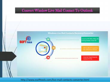 Convert Windows Live Mail Contacts to Outlook