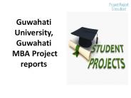 Guwahati University, Guwahati MBA Project reports