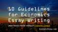 10 Guidelines for Economics Essay Writing PowerPoint PPT Presentation