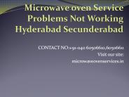 Microwave oven Service Problems Not Working Hyderabad Secunderabad