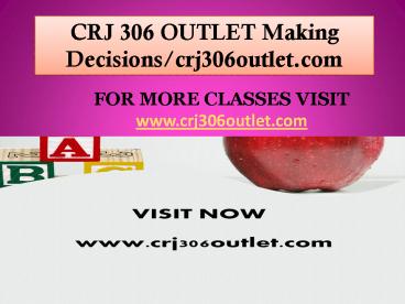 CRJ 306 OUTLET Making Decisions/crj306outlet.com