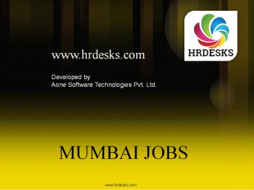 hrdesks mumbai jobs