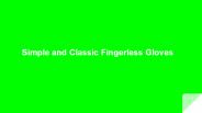 Simple Classic Fingerless Gloves