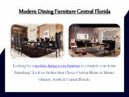 Modern Dining Furniture South Florida