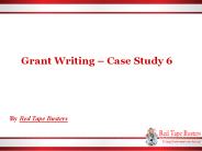 Grant Writing – Case Study 6