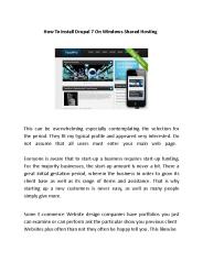 How To Install Drupal 7 On Windows Shared Hosting