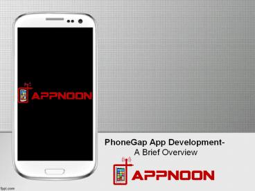 PhoneGap App Development- A Brief Overview