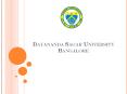 DAYANANDA SAGAR UNIVERSITY PowerPoint PPT Presentation