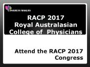 Attend the RACP 2017 Congress