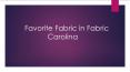 Shop for Fabric On Fabric Carolina