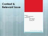 Context Relevant Issues
