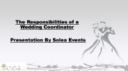 The Responsibilities of a Wedding Coordinator
