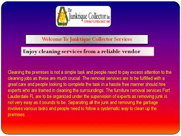 Residential junk hauling services Florida