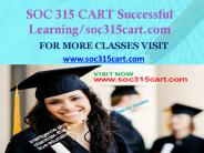 SOC 315 CART Successful Learning/soc315cart.com